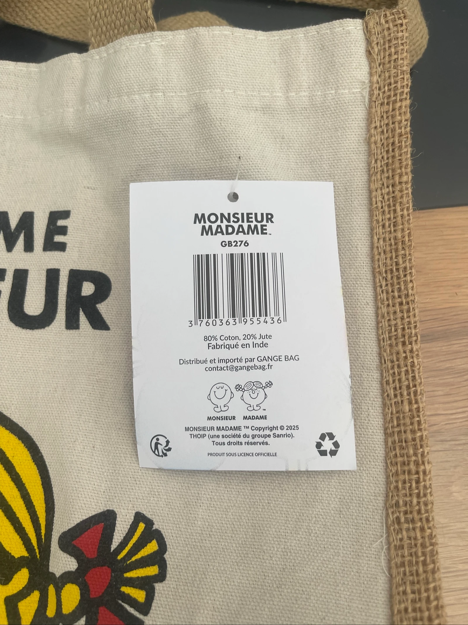 Tote bag Madame Bonheur – photo 2